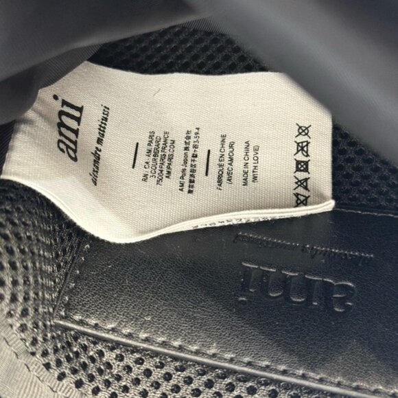🆕 AMI PARIS 🧿 NWOT Black Ami de Coeur Crossbody Pocket Pouch - Picture 13 of 16